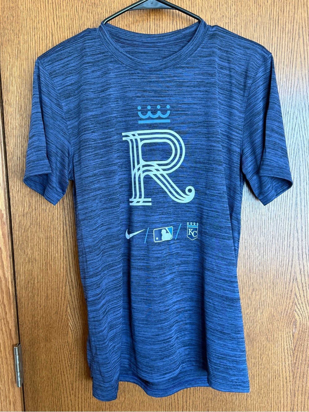 Nike Royal Blue Heather KC Royals Logo Tee